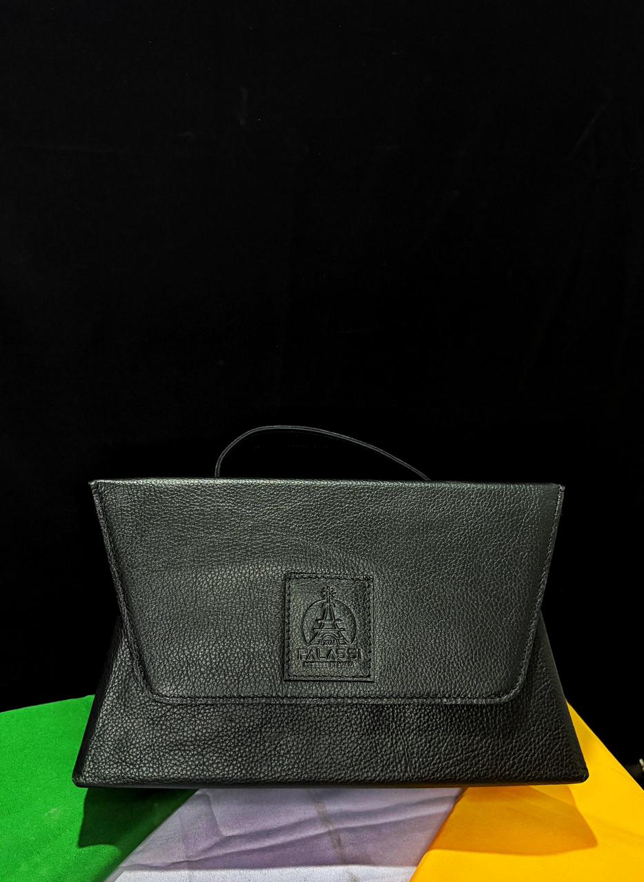 Noir Fold Clutch Sling