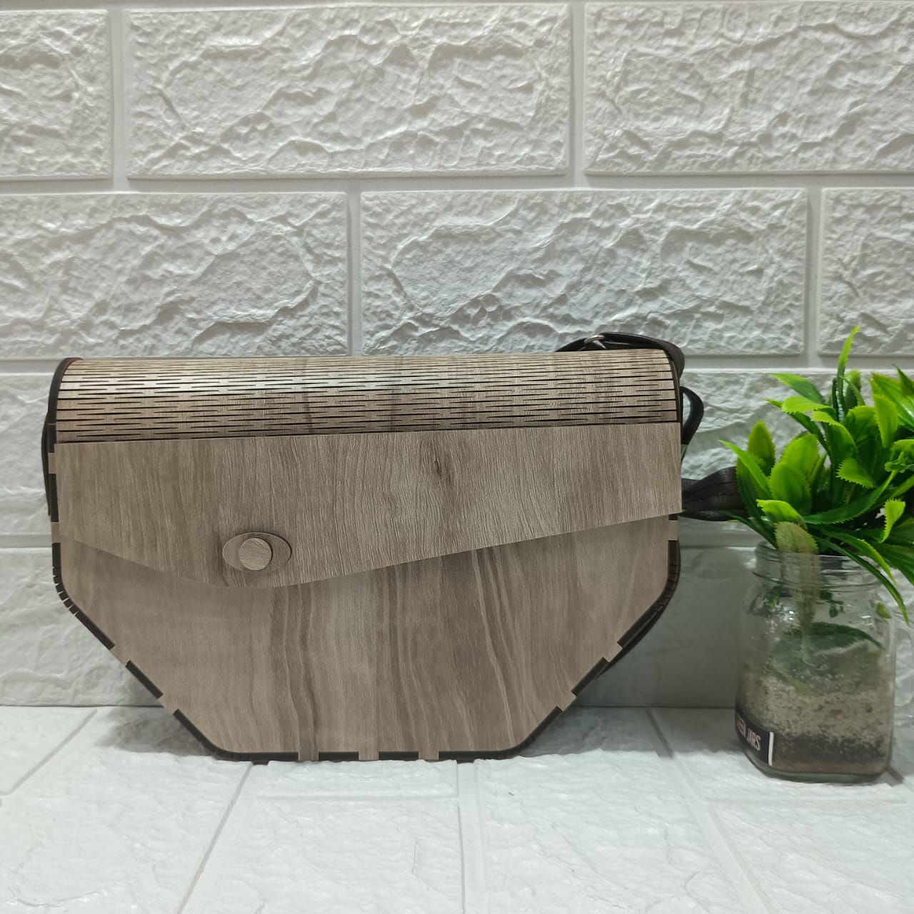 Gozya Epic Sling Design Wooden Handcraft Bags with Elegant Design