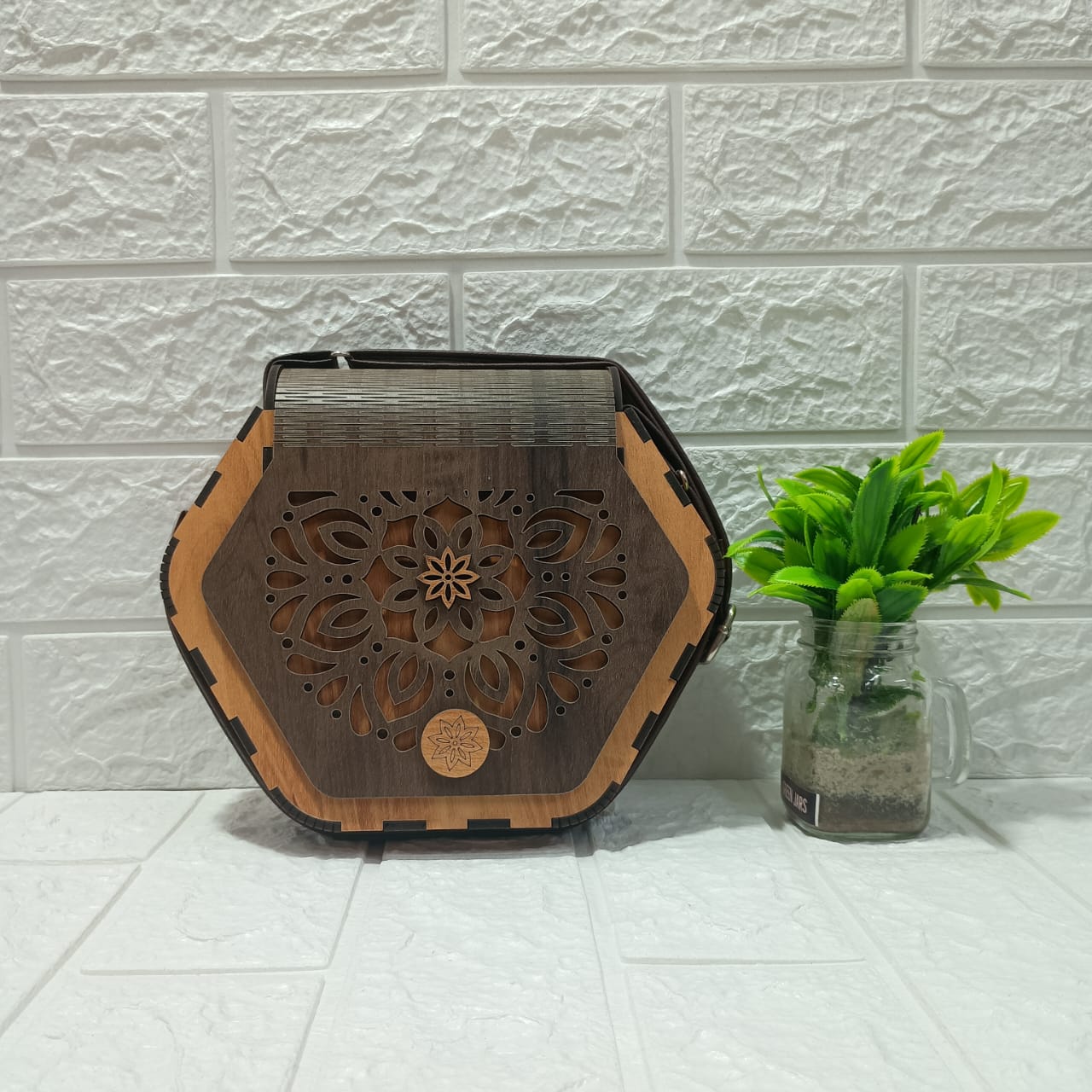 Gozya Epic Floral Wooden Handcraft Sling Bag with Elegant Design