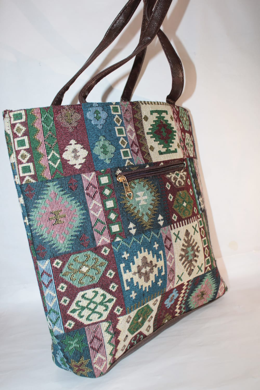 Gozya multicolor print with Rajasthani trend Tote Bag handcrafted with elegant Design
