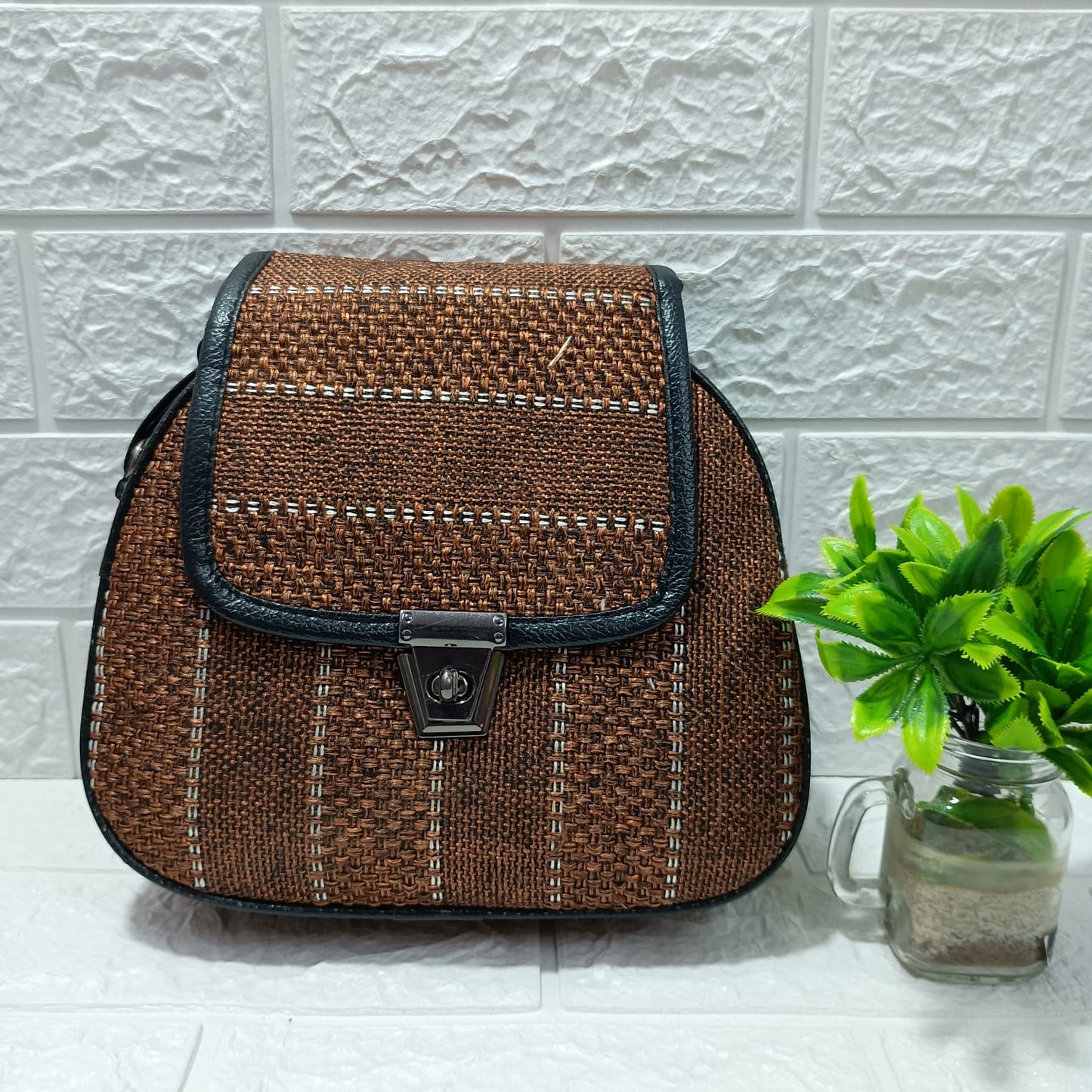 Gozya Satchel Brown Bag for Girls & Women Crossbody Handbag with Adjustable & Detachable Sling Strap