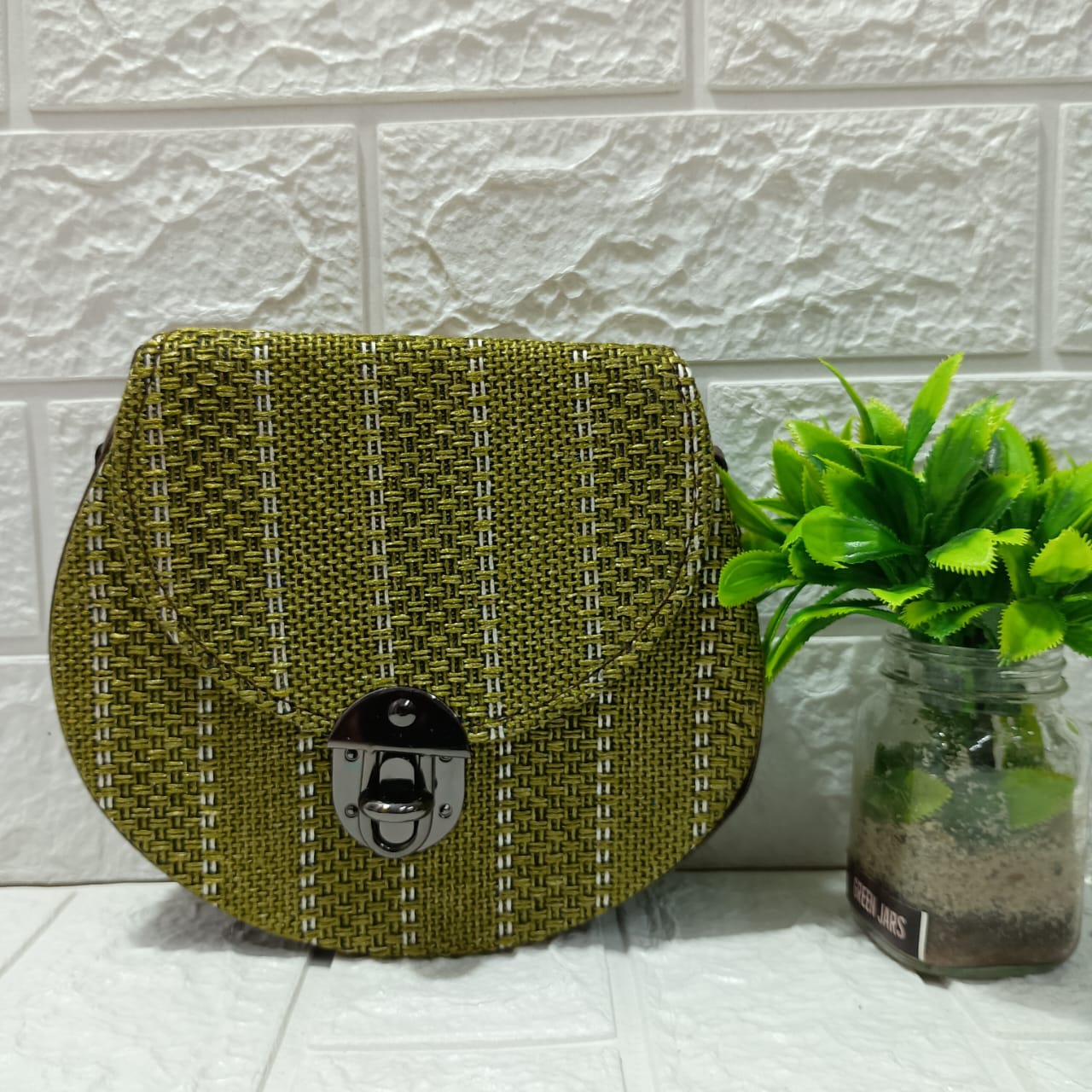 Gozya Green round shape Duffle stylish & compact Bag with Elegant Design