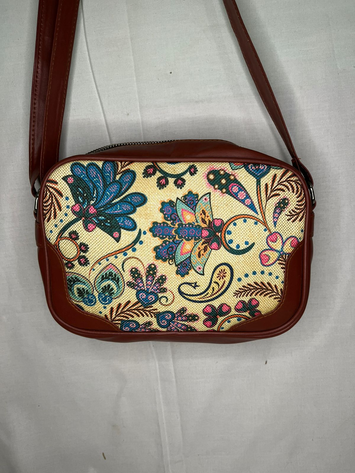 Gozya Handmade Vegan Leather Women's Sling Cross-Body Bags With Adjustable Shoulder Strap