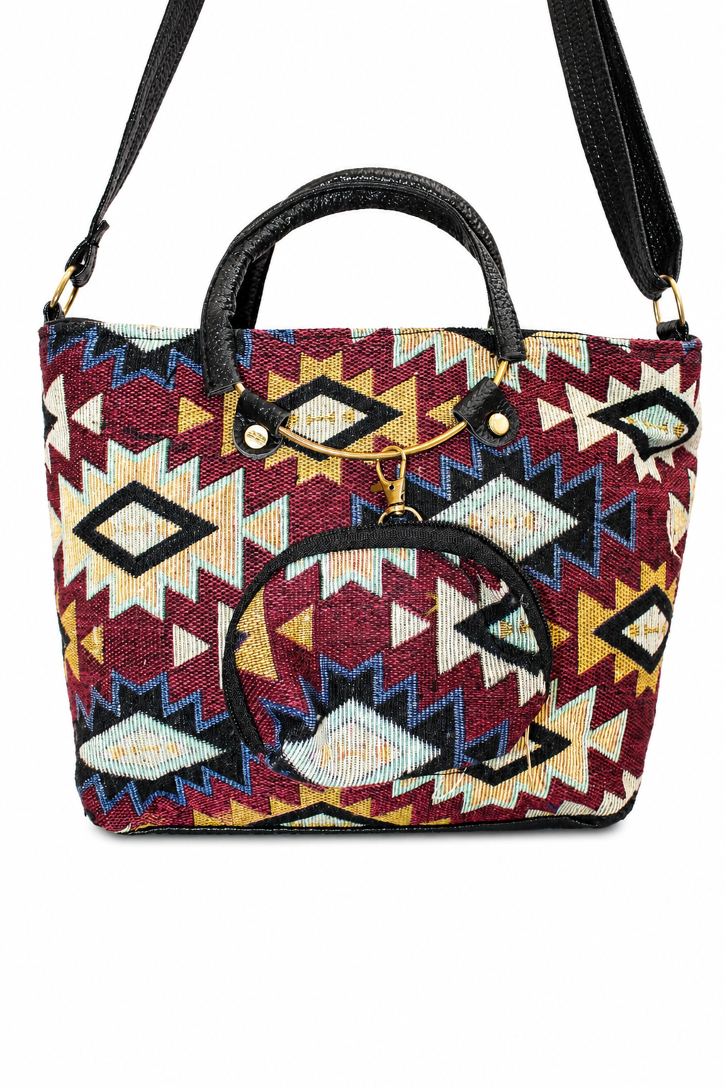 Gozya Handicraft Handbag and Shoulder Bag, Top Handle Satchel, and Spacious Zipper Compartment