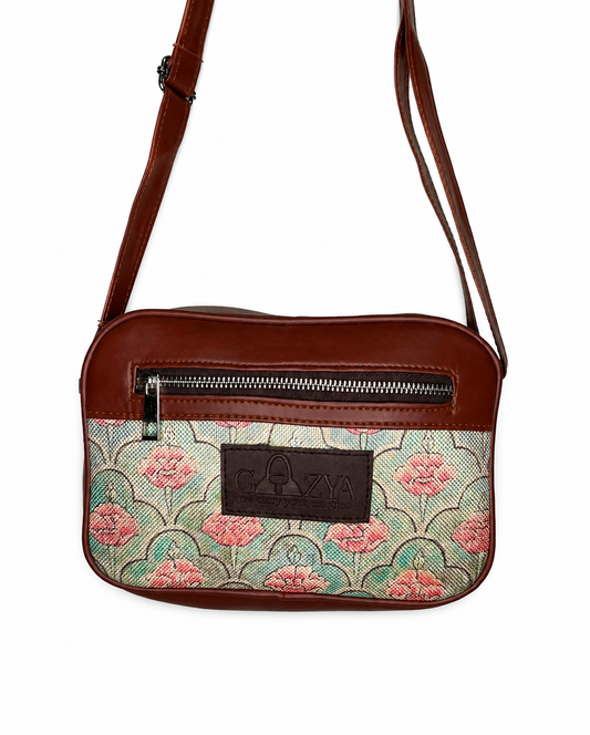 Gozya Handmade Vegan Leather Women's Sling Cross-Body Bags With Adjustable Shoulder Strap