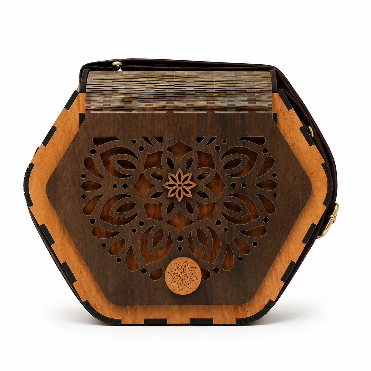 Gozya Epic Floral Wooden Handcraft Sling Bag with Elegant Design