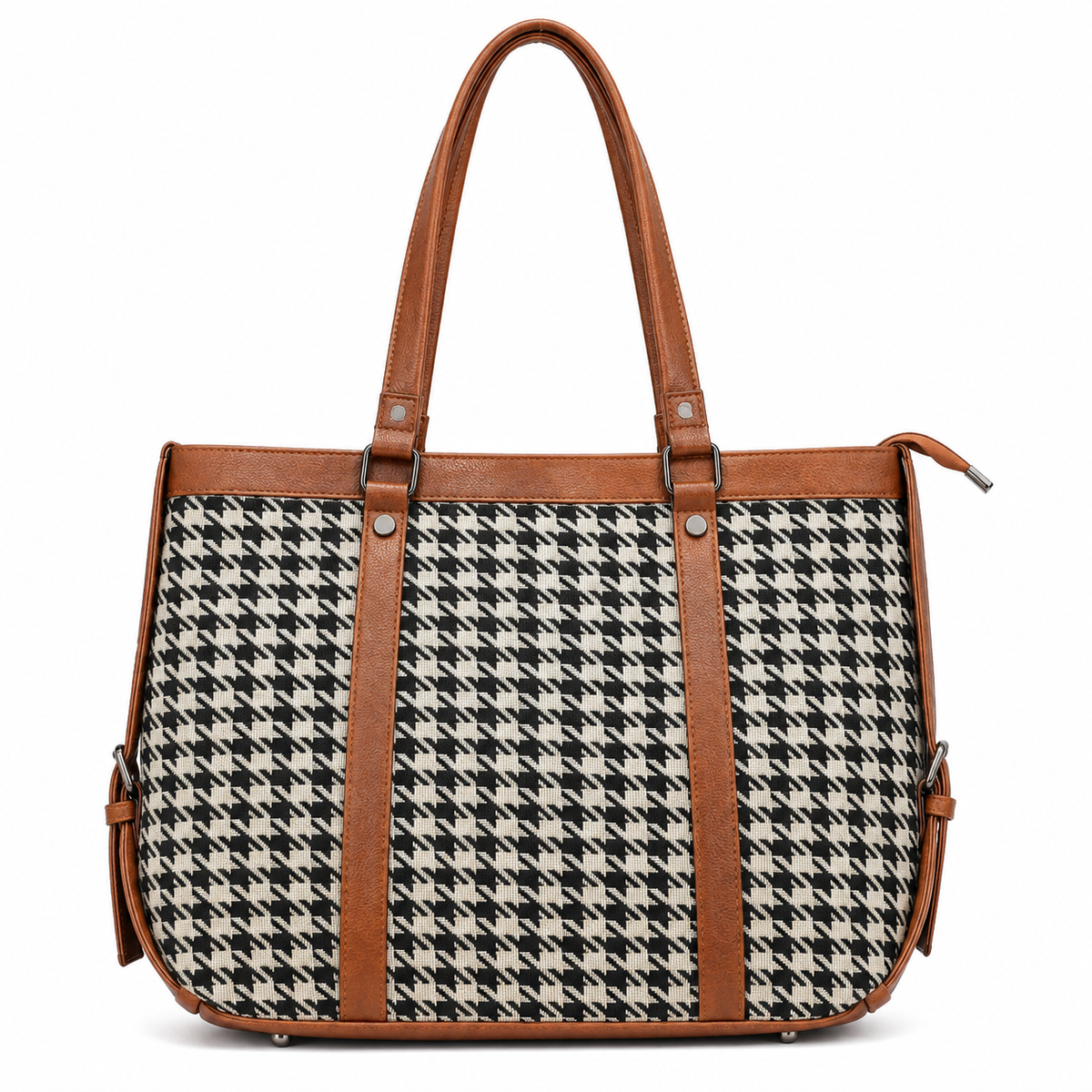 Gozya Handcraft Tote Bag with Brown & Black Combination