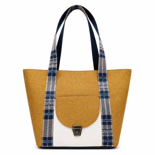 Gozya yellow Tote Bag handcrafted with elegant Design