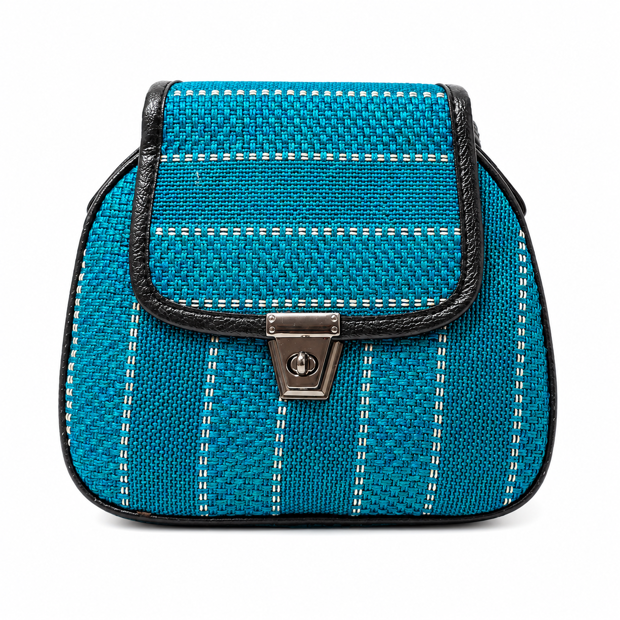 Gozya Satchel Blue Bag for Girls & Women Crossbody Handbag with Adjustable & Detachable Sling Strap