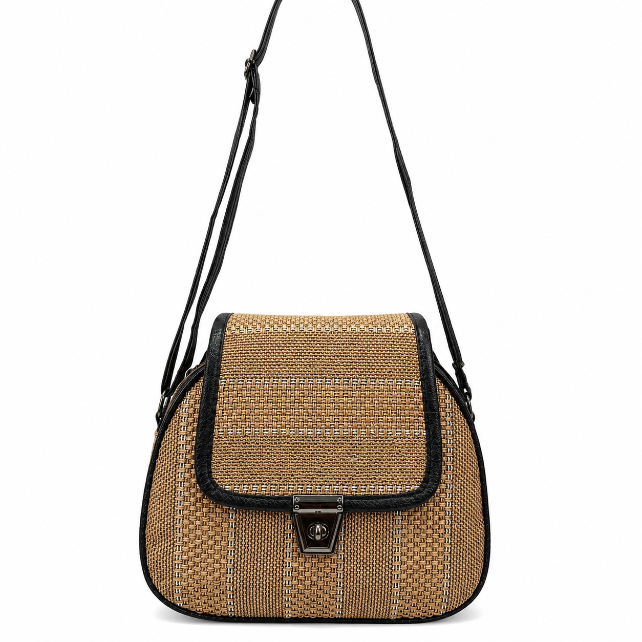 Gozya Satchel Brown Bag for Girls & Women Crossbody Handbag with Adjustable & Detachable Sling Strap