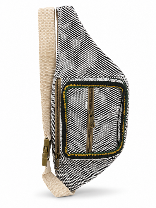GOZYA Himalayan  Travel Waist Bag for Men & Women, Handcrafted Fanny Pack for Men with 100% Pure Hemp Fabric, Durable