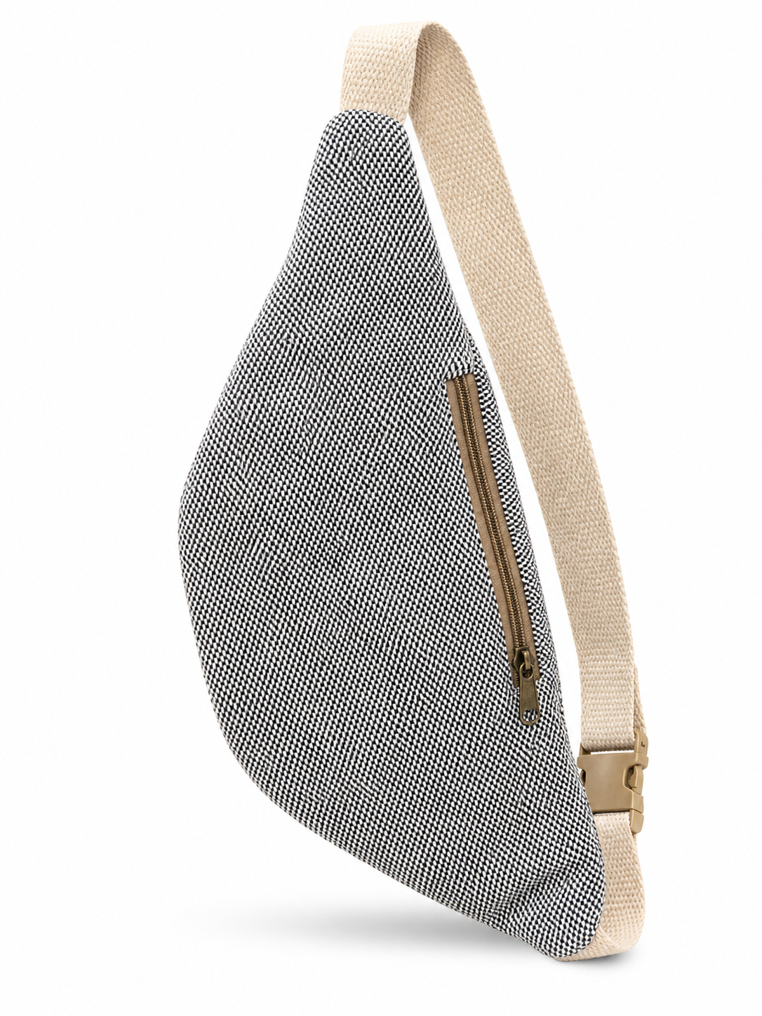 GOZYA Himalayan  Travel Waist Bag for Men & Women, Handcrafted Fanny Pack for Men with 100% Pure Hemp Fabric, Durable