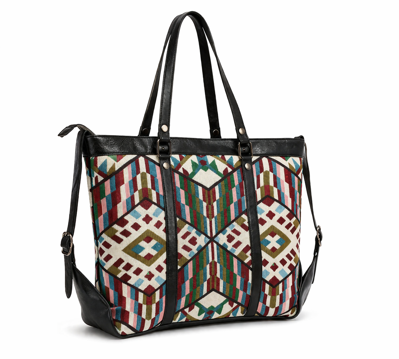 Gozya Black old skul Printed Tote Bag handcrafted with elegant Design