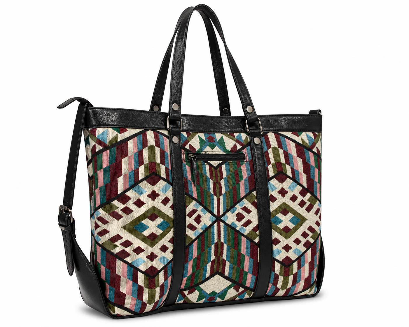 Gozya Black old skul Printed Tote Bag handcrafted with elegant Design