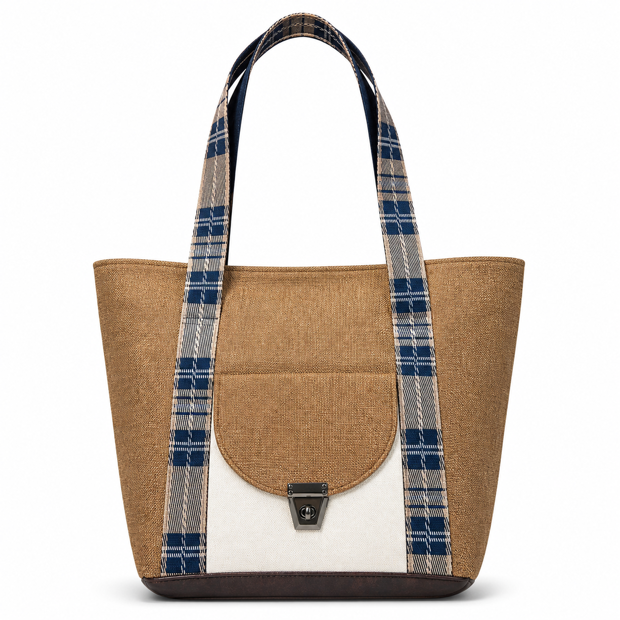 Gozya Brown Tote Bag handcrafted with elegant Design