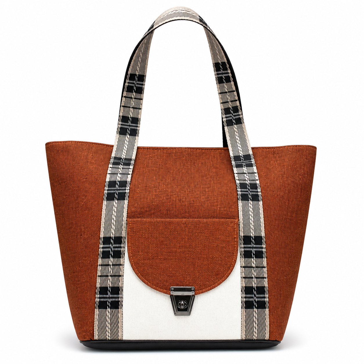 Gozya Brown Tote Bag handcrafted with elegant Design