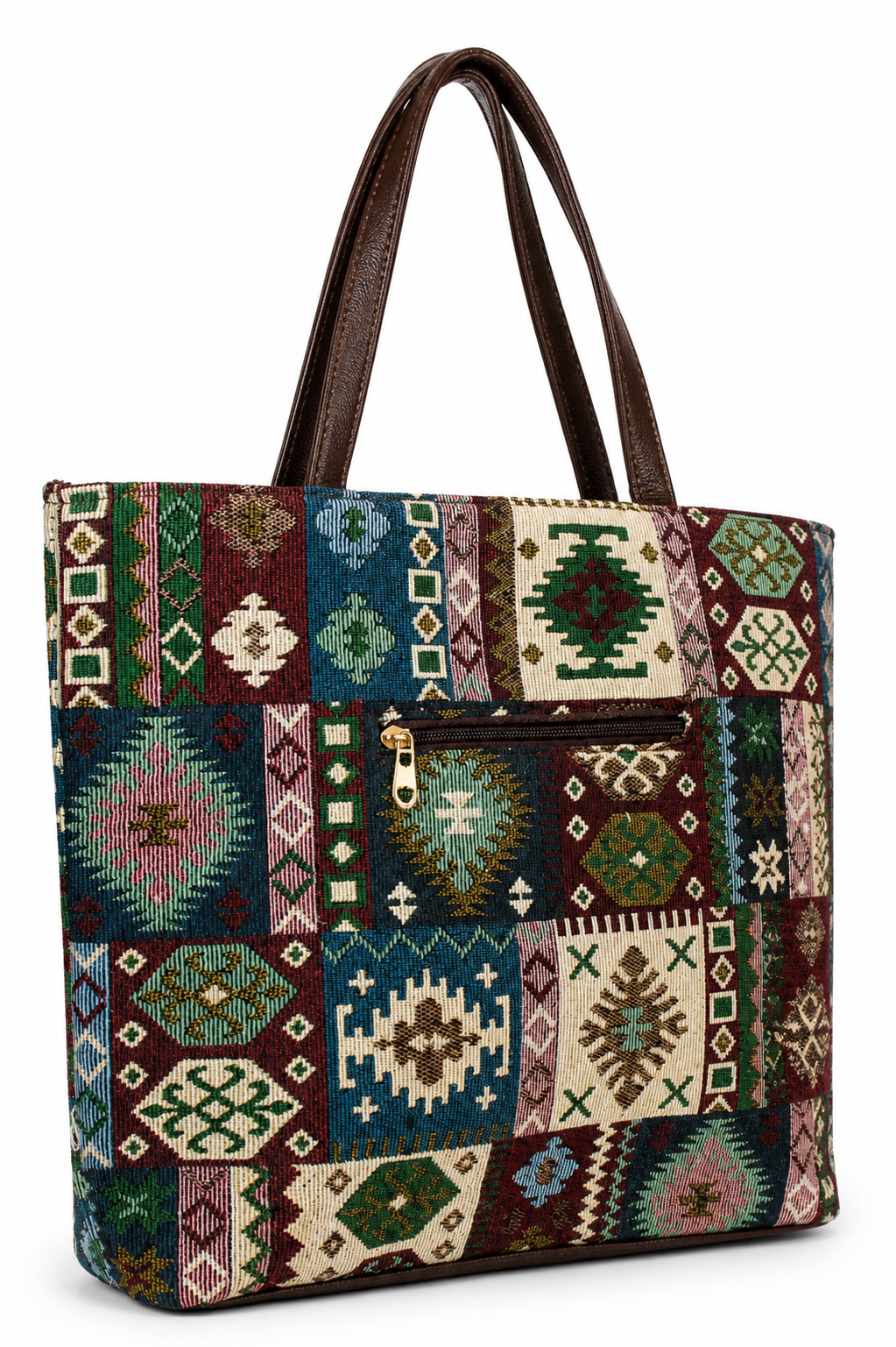 Gozya multicolor print with Rajasthani trend Tote Bag handcrafted with elegant Design
