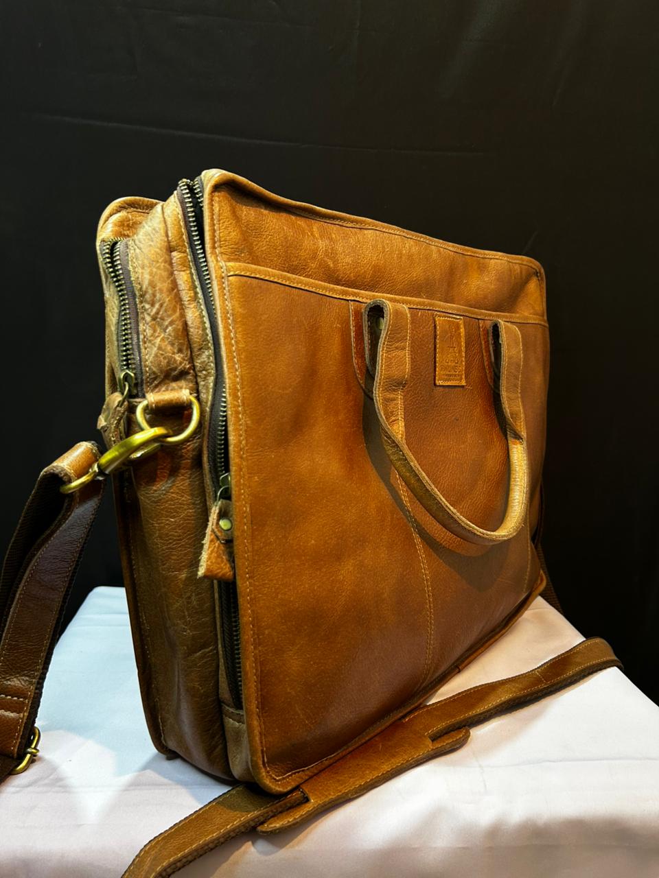 Premium Leather Laptop & Office Briefcase