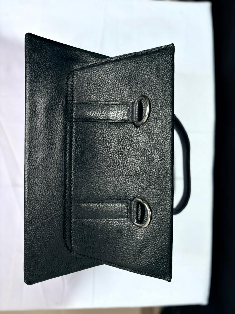 Noir Fold Clutch Sling